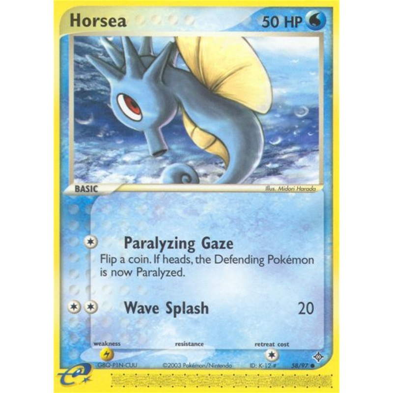 Horsea (58/97) [EX: Dragon]