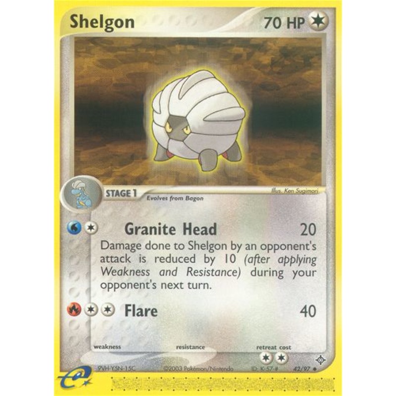 Shelgon (42/97) [EX: Dragon]