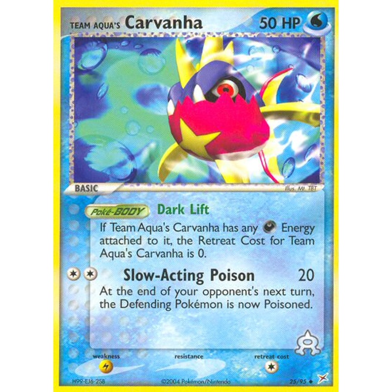 Team Aqua's Carvanha (25/95) [EX: Team Magma vs Team Aqua]