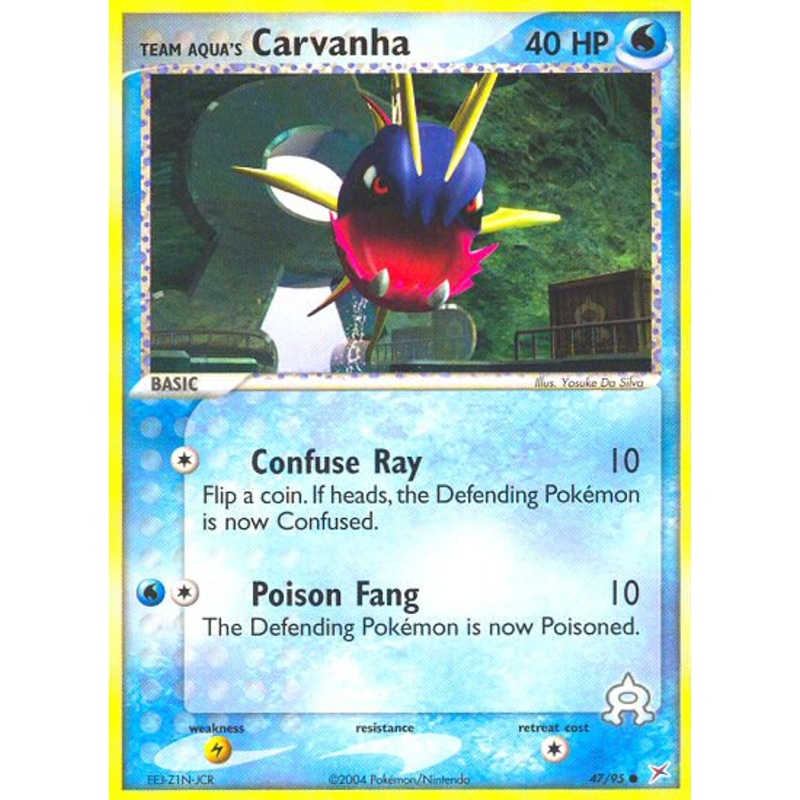 Team Aqua's Carvanha (47/95) [EX: Team Magma vs Team Aqua]