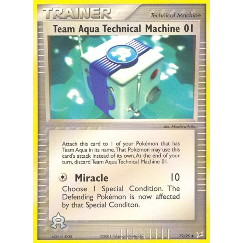 Team Aqua Technical Machine 01 (79/95) [EX: Team Magma vs Team Aqua]