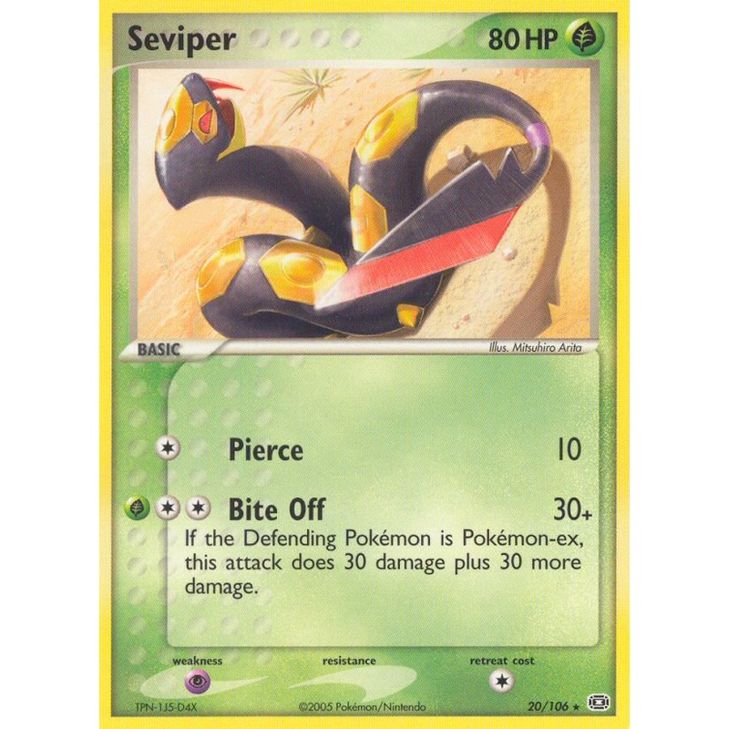Seviper (20/106) [EX: Emerald]