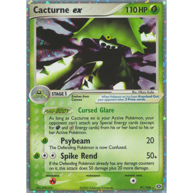 Cacturne ex (91/106) [EX: Emerald]