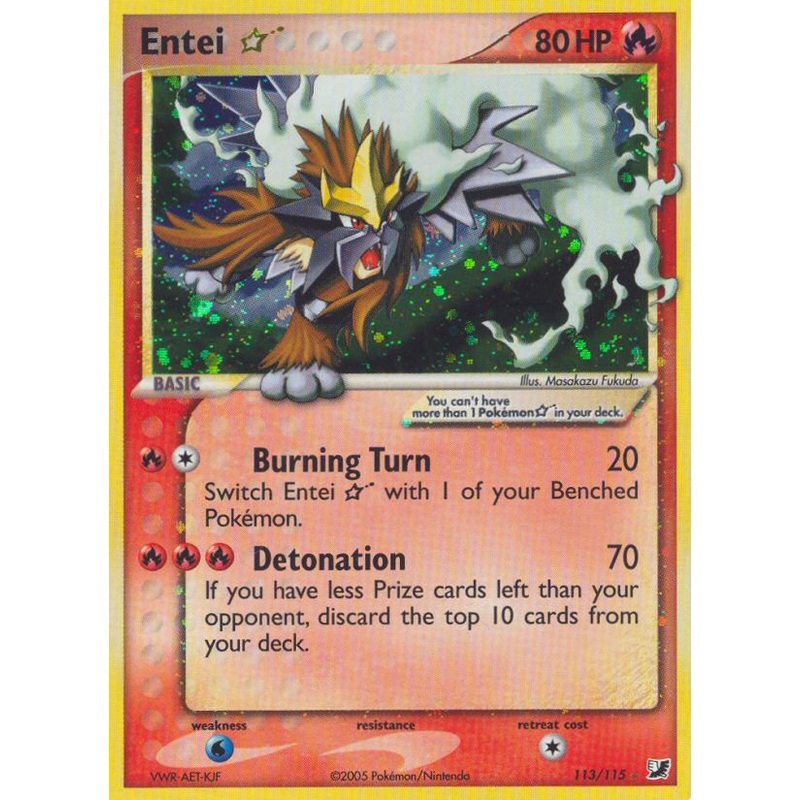 Entei Star (113/115) [EX: Unseen Forces]