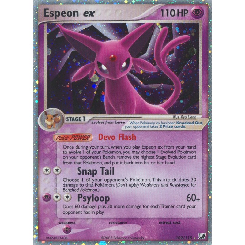 Espeon ex (102/115) [EX: Unseen Forces]