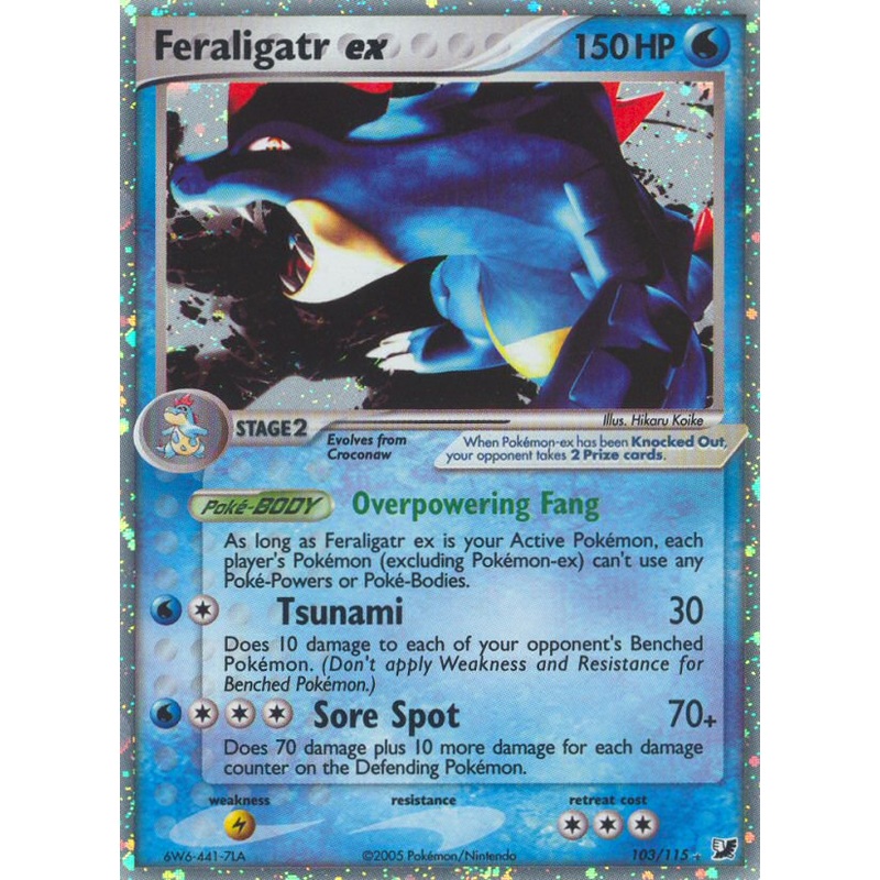 Feraligatr ex (103/115) [EX: Unseen Forces]
