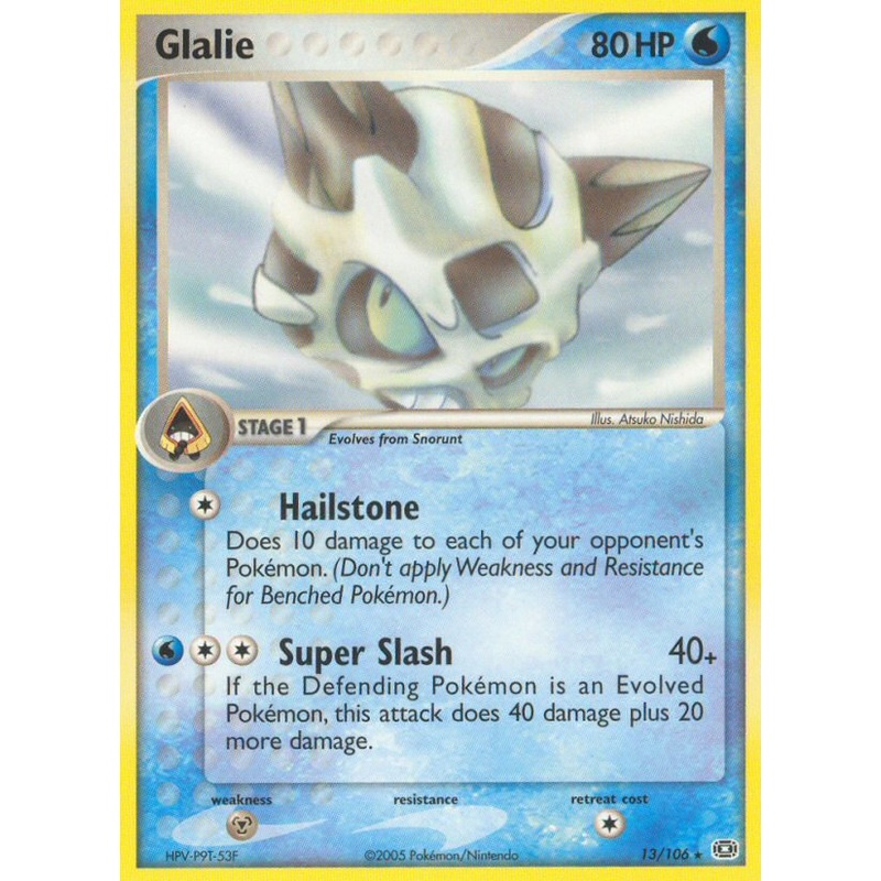 Glalie (13/106) [EX: Emerald]