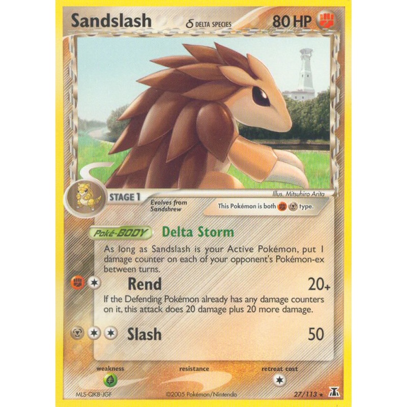 Sandslash (27/113) (Delta Species) [EX: Delta Species]