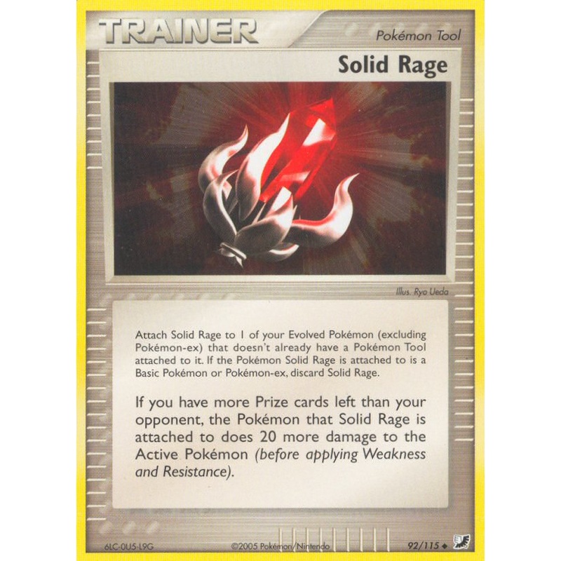 Solid Rage (92/115) [EX: Unseen Forces]