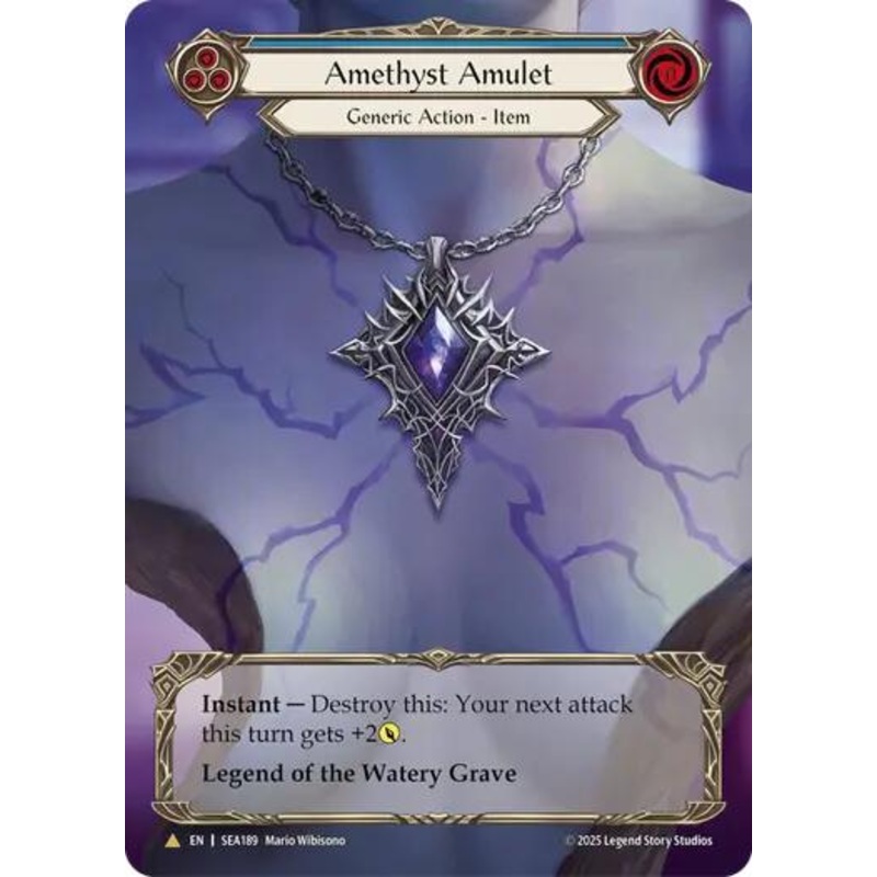 Amethyst Amulet (Treasure) [SEA189] (High Seas)  Cold Foil