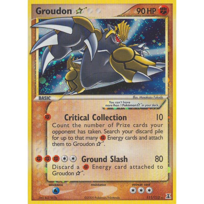 Groudon Star (111/113) [EX: Delta Species]