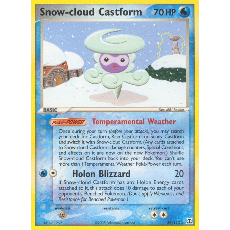 Snow-cloud Castform (29/113) [EX: Delta Species]