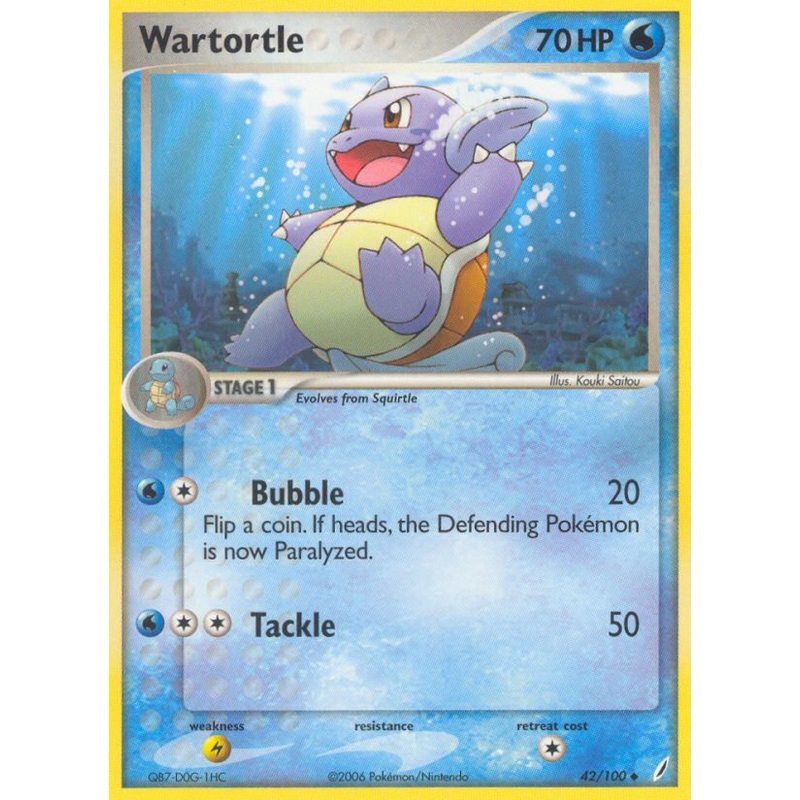 Wartortle (42/100) [EX: Crystal Guardians]