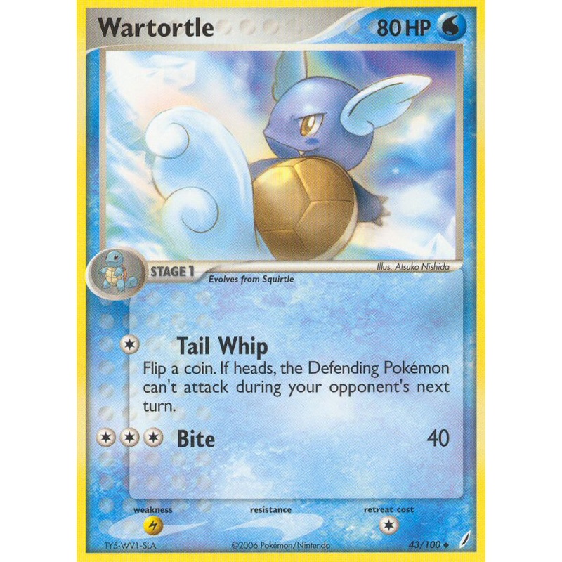 Wartortle (43/100) [EX: Crystal Guardians]