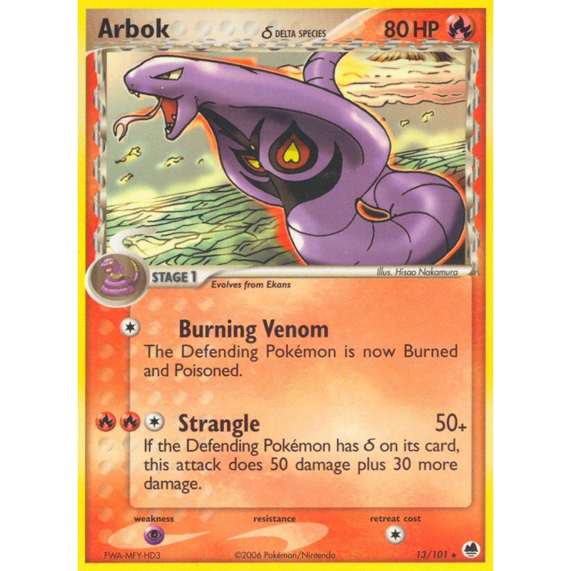 Arbok (13/101) (Delta Species) [EX: Dragon Frontiers]