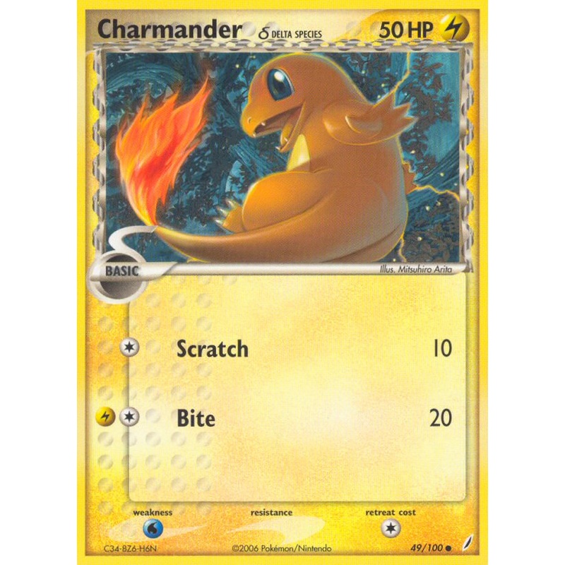 Charmander (49/100) (Delta Species) [EX: Crystal Guardians]