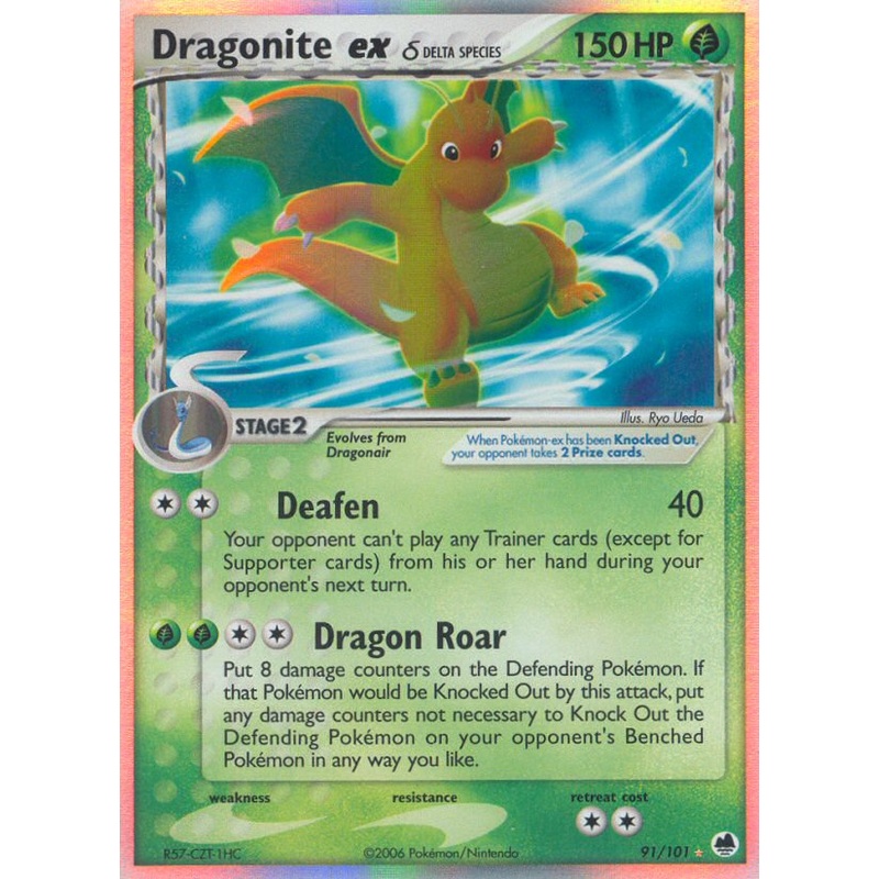 Dragonite ex (91/101) (Delta Species) [EX: Dragon Frontiers]