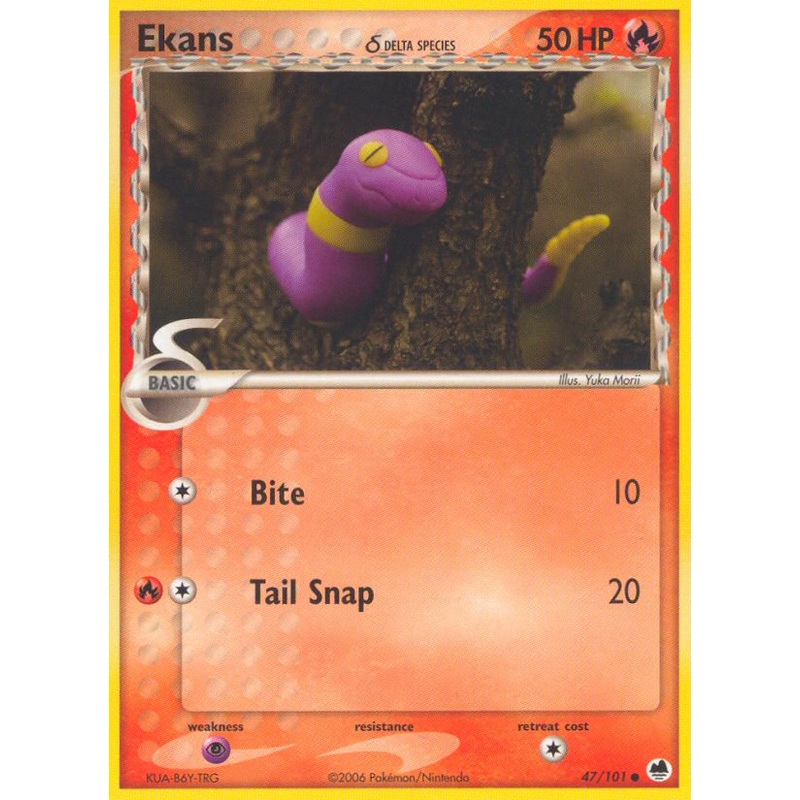 Ekans (47/101) (Delta Species) [EX: Dragon Frontiers]