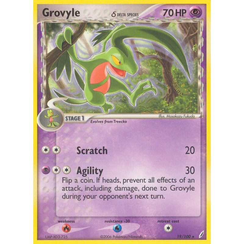 Grovyle(19/100) (Delta Species) [EX: Crystal Guardians]