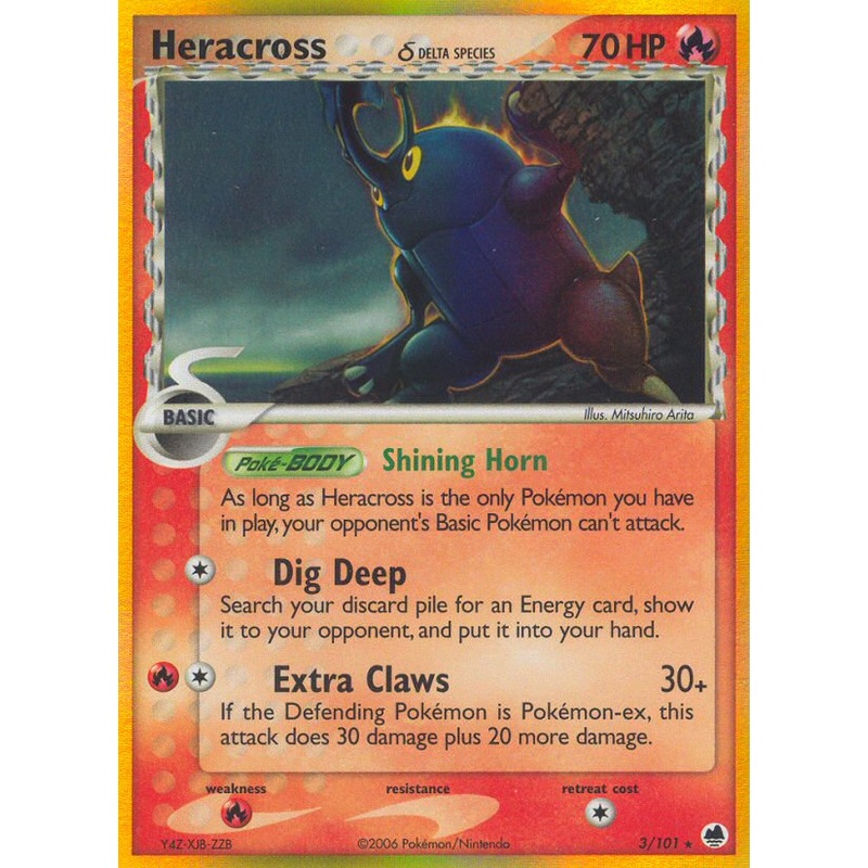 Heracross (3/101) (Delta Species) [EX: Dragon Frontiers]