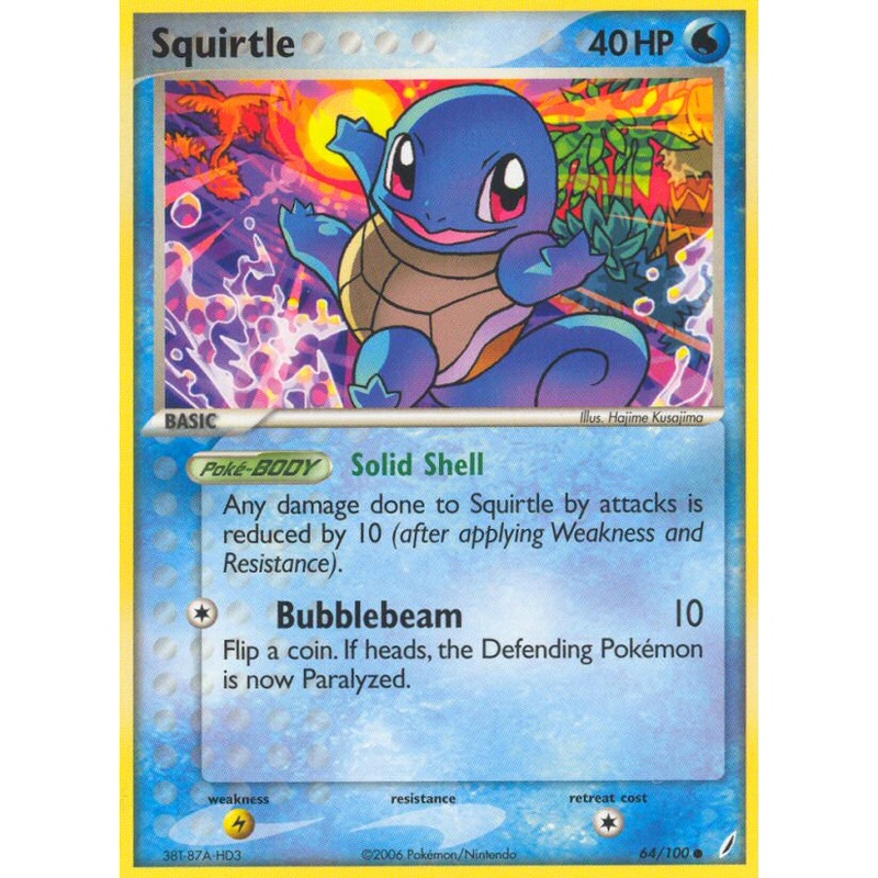 Squirtle (64/100) [EX: Crystal Guardians]