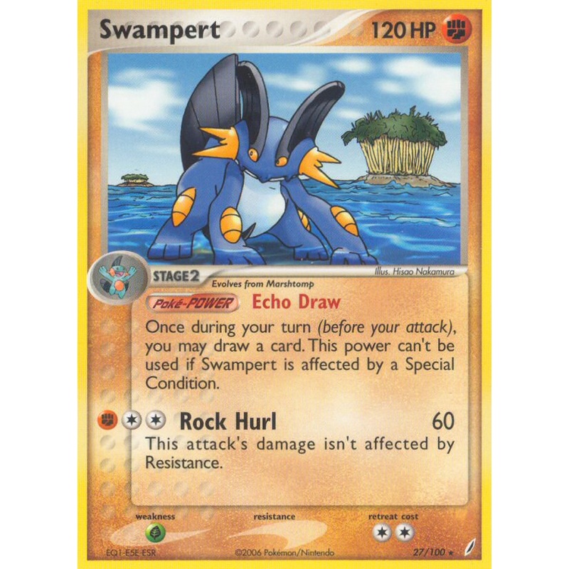 Swampert (27/100) [EX: Crystal Guardians]
