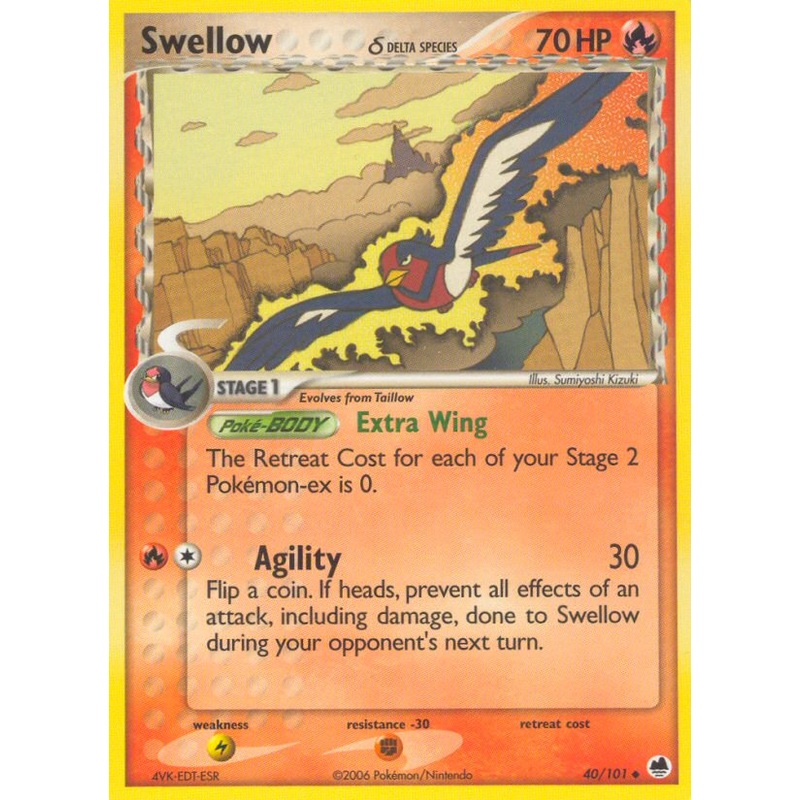 Swellow (40/101) (Delta Species) [EX: Dragon Frontiers]