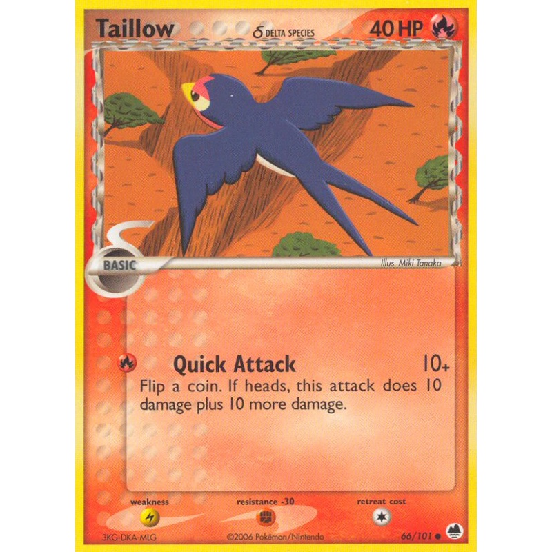 Taillow (66/101) (Delta Species) [EX: Dragon Frontiers]