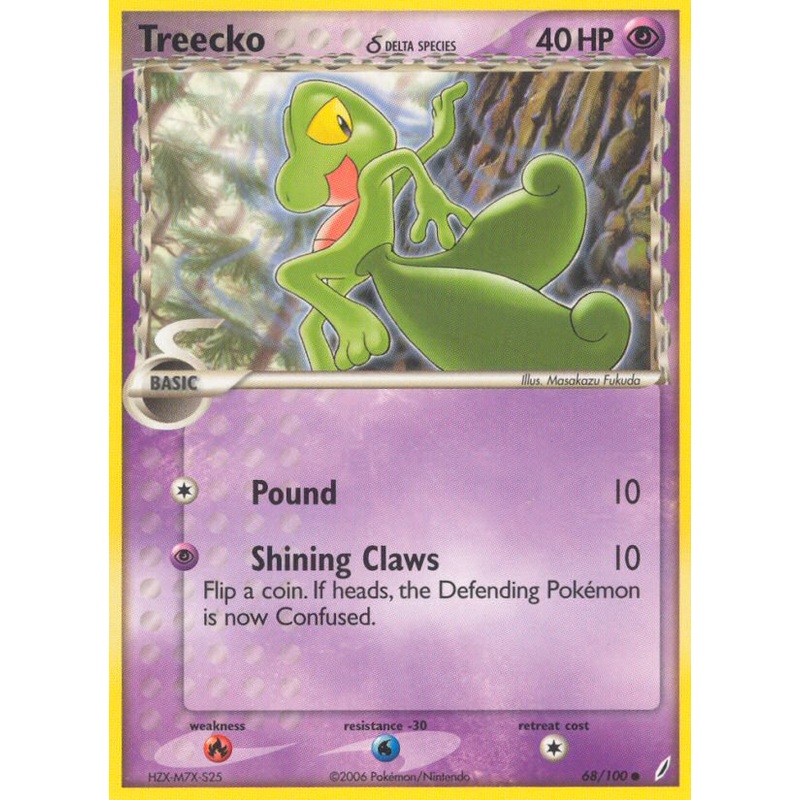 Treecko (68/100) (Delta Species) [EX: Crystal Guardians]