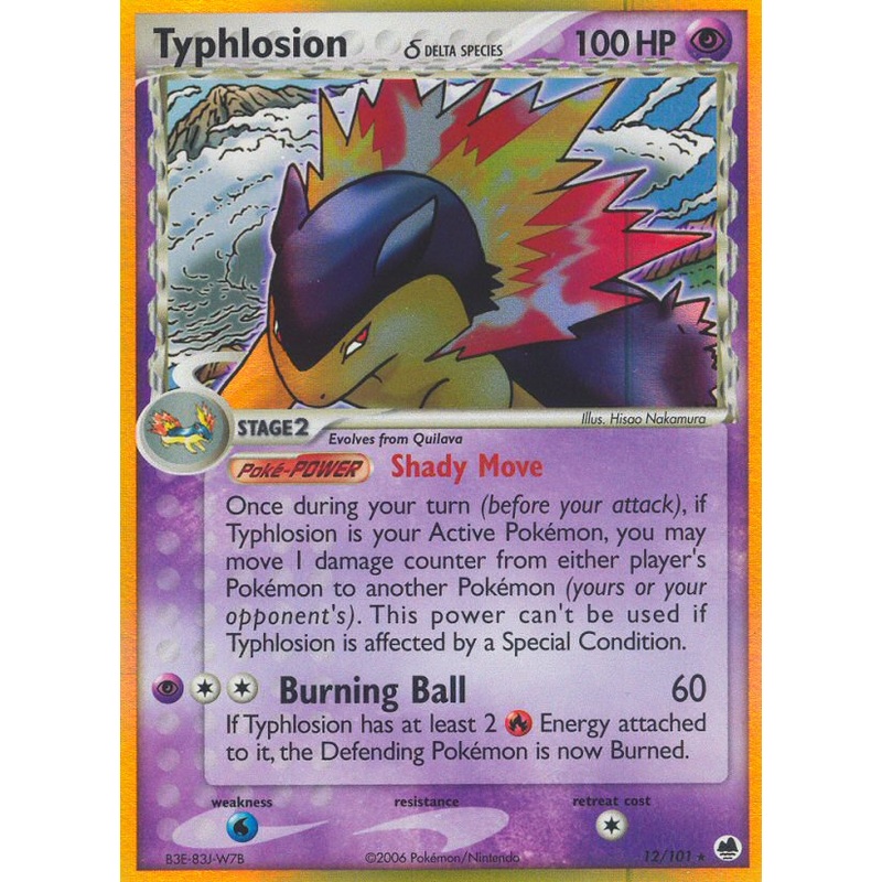 Typhlosion (12/101) (Delta Species) [EX: Dragon Frontiers]