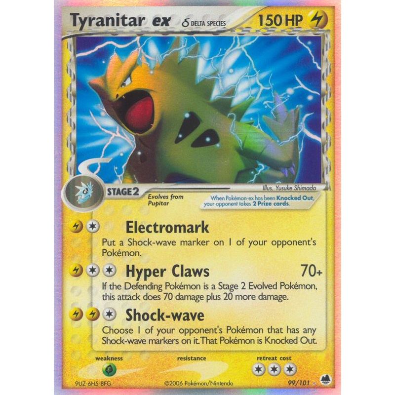 Tyranitar ex (99/101) (Delta Species) [EX: Dragon Frontiers]