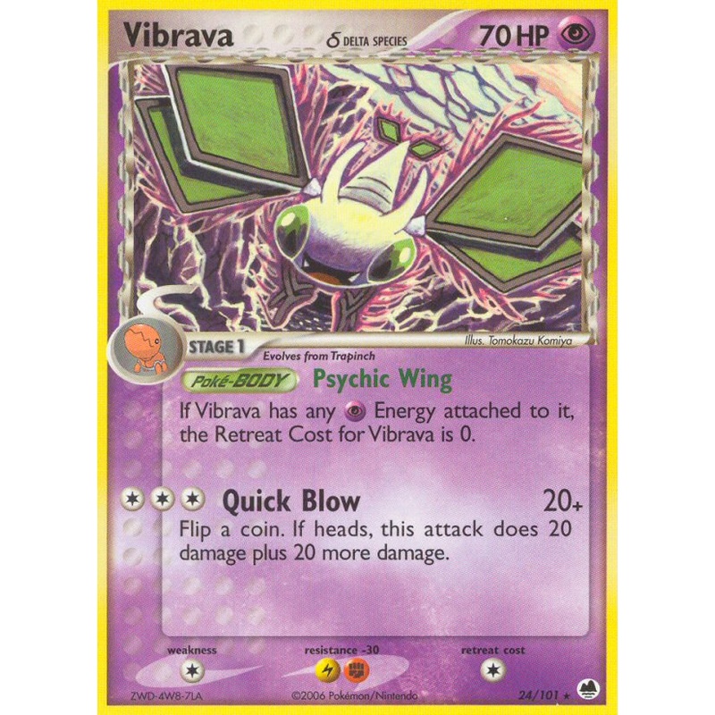 Vibrava (24/101) (Delta Species) [EX: Dragon Frontiers]