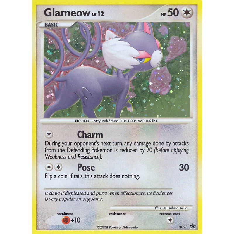 Glameow (DP23) [Diamond & Pearl: Black Star Promos]