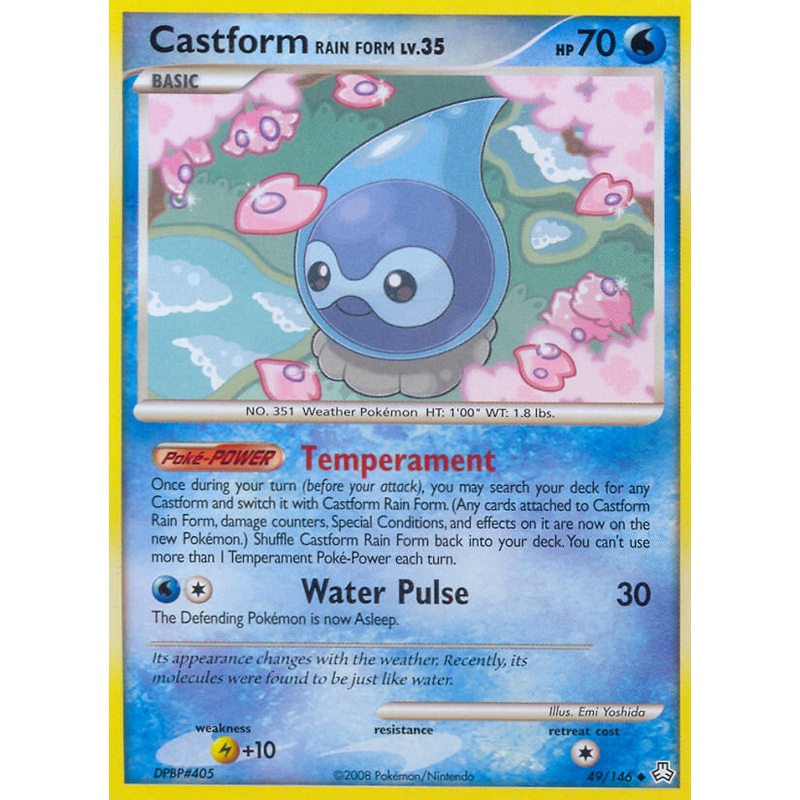 Castform Rain Form (49/146) [Diamond & Pearl: Legends Awakened]