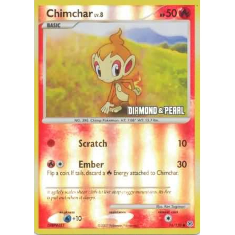 Chimchar (76/130) [Burger King Promos: 2008 Collection]