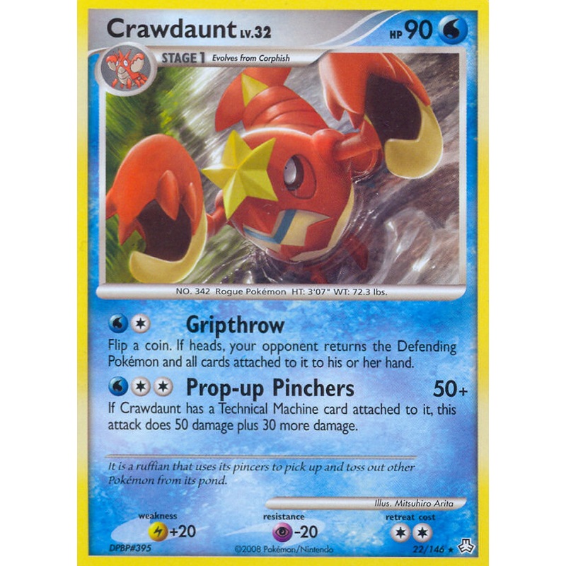 Crawdaunt (22/146) [Diamond & Pearl: Legends Awakened]