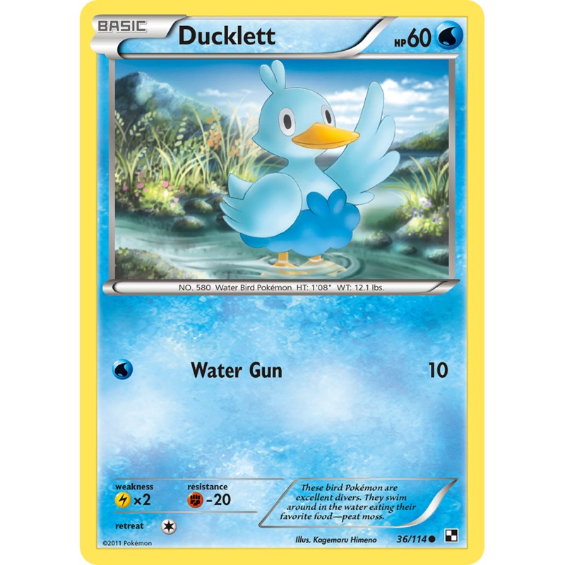 Ducklett (36/114) [Black & White: Base Set]