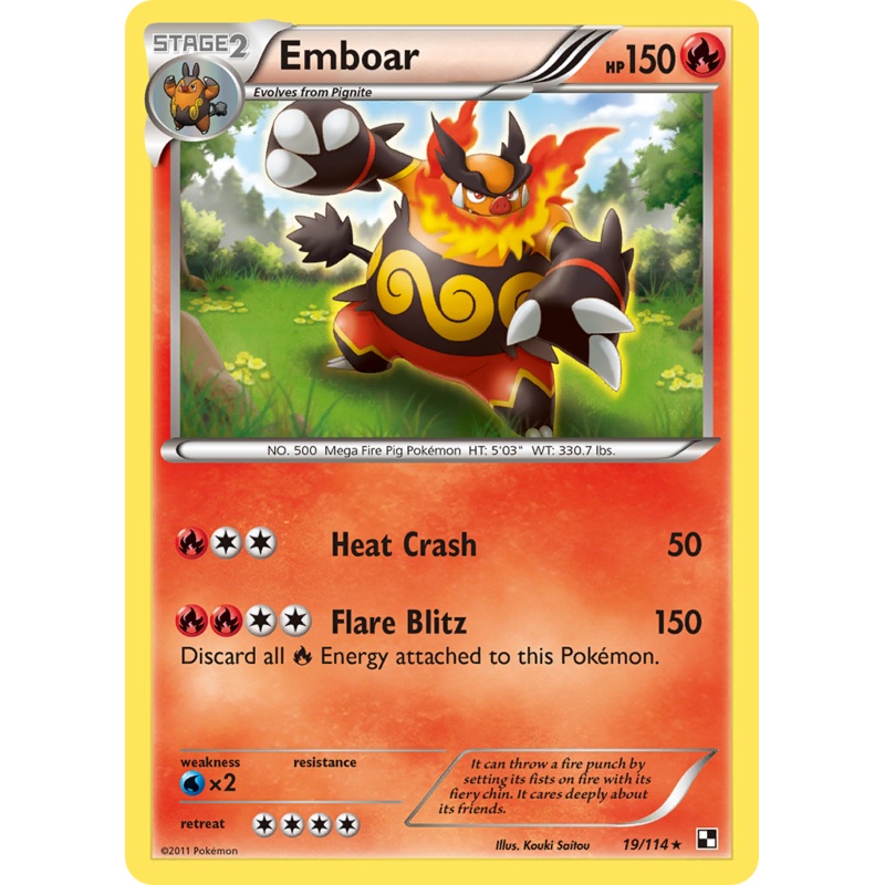 Emboar (19/114) [Black & White: Base Set]