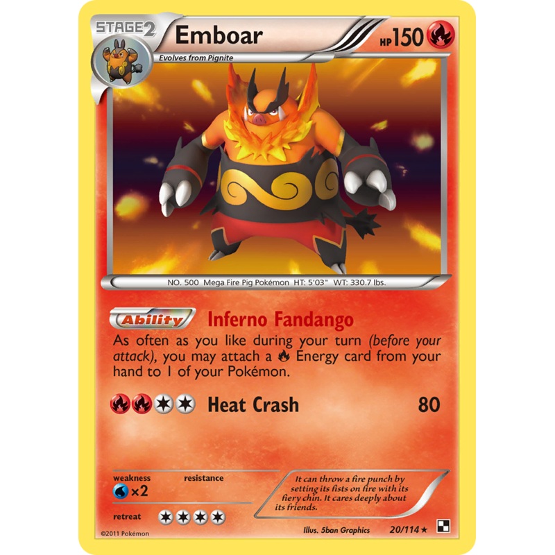Emboar (20/114) [Black & White: Base Set]