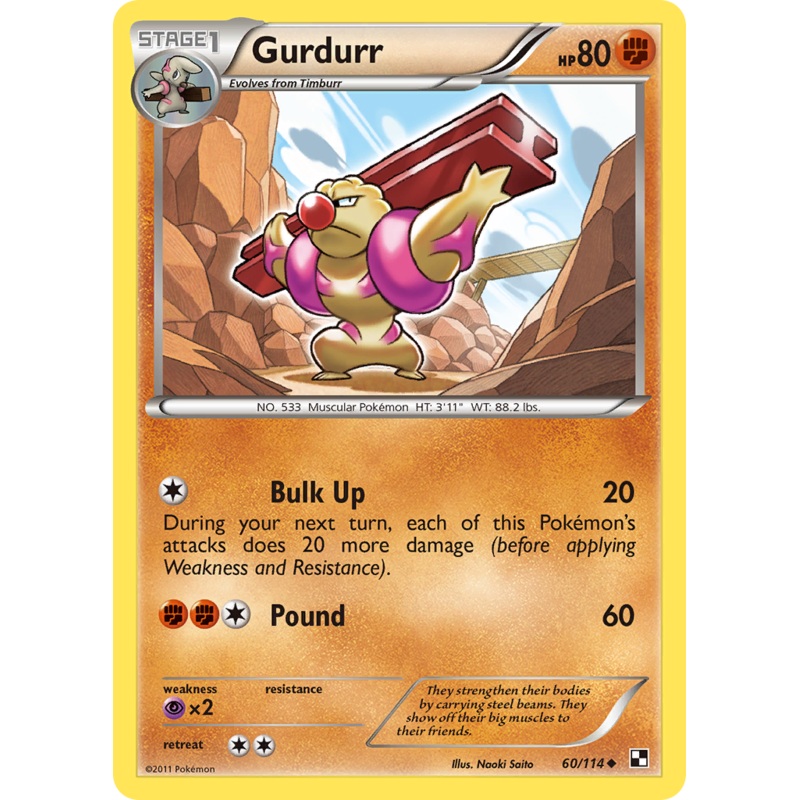 Gurdurr (60/114) [Black & White: Base Set]