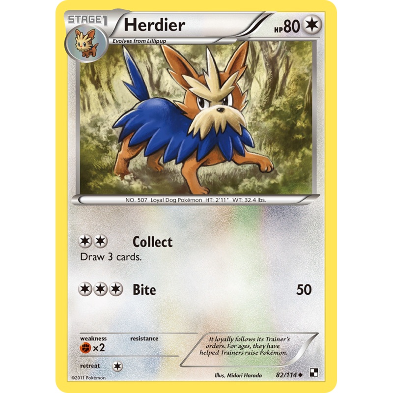 Herdier (82/114) [Black & White: Base Set]