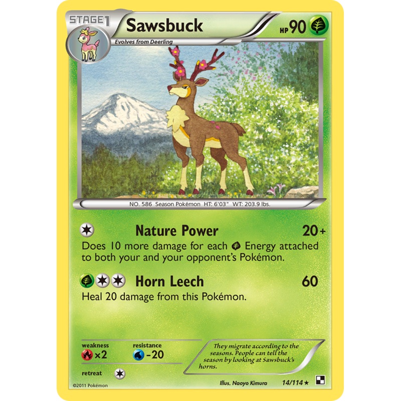 Sawsbuck (14/114) [Black & White: Base Set]