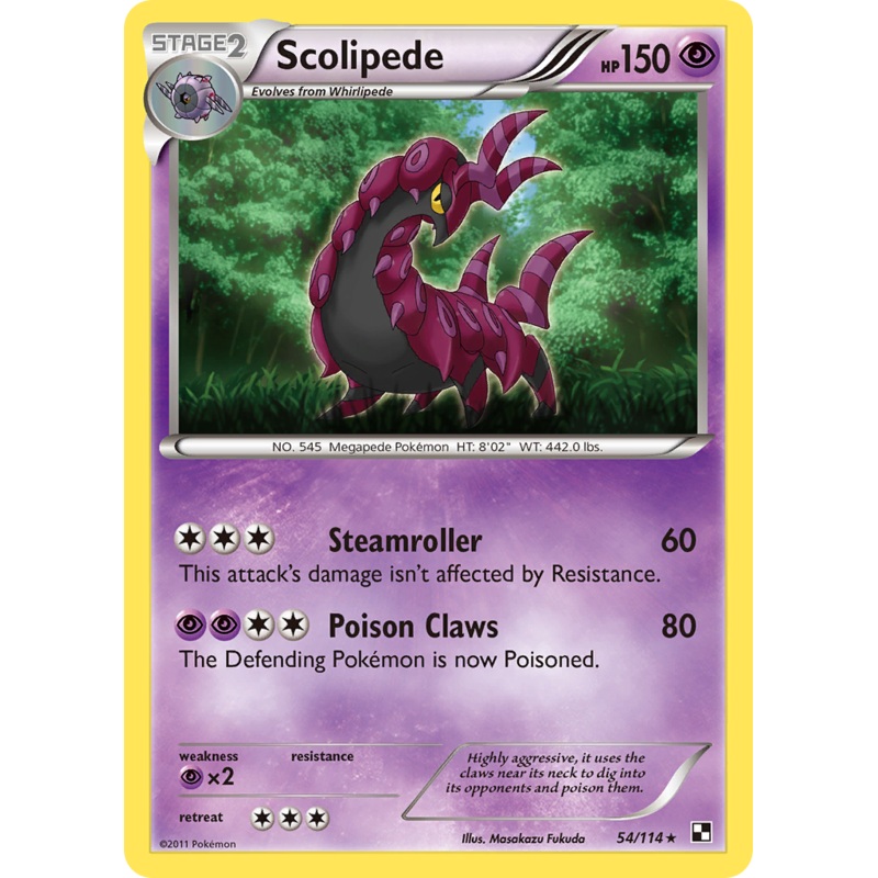 Scolipede (54/114) [Black & White: Base Set]