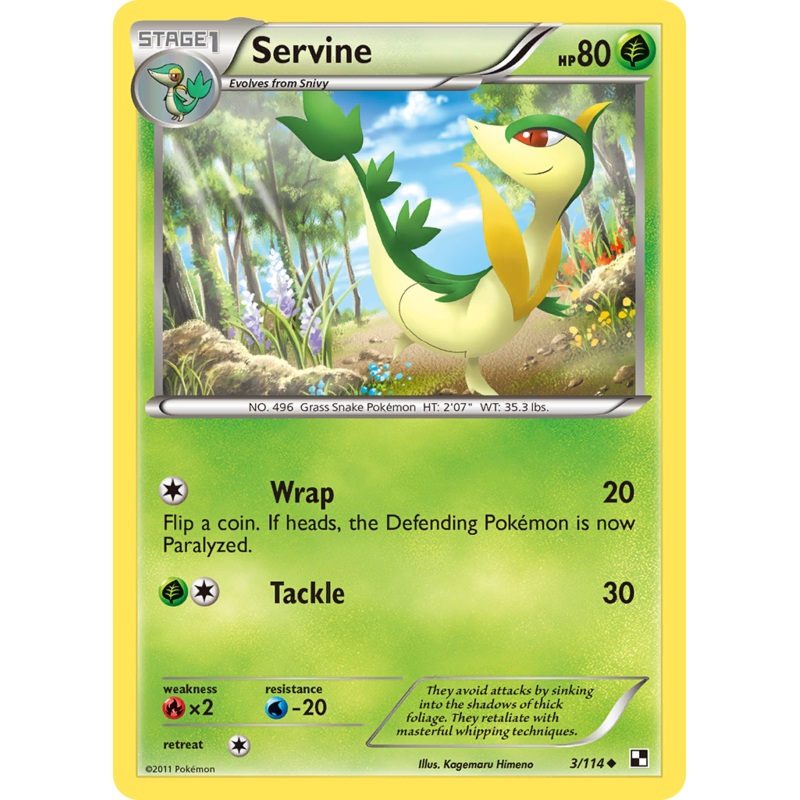 Servine (3/114) [Black & White: Base Set]