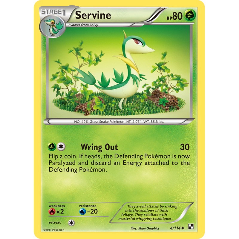 Servine (4/114) [Black & White: Base Set]