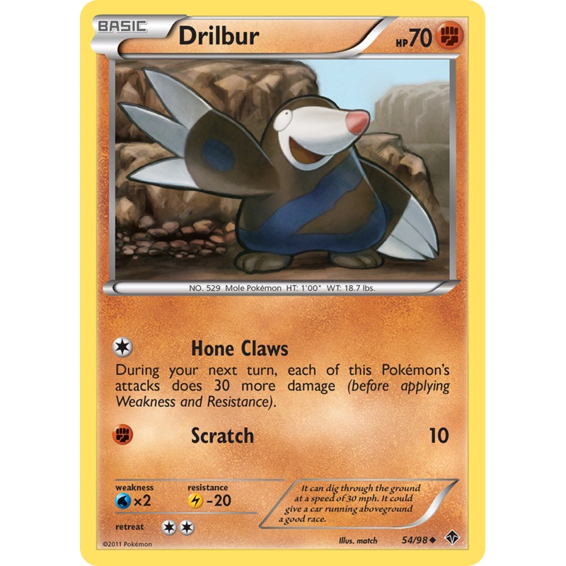 Drilbur (54/98) [Black & White: Emerging Powers]