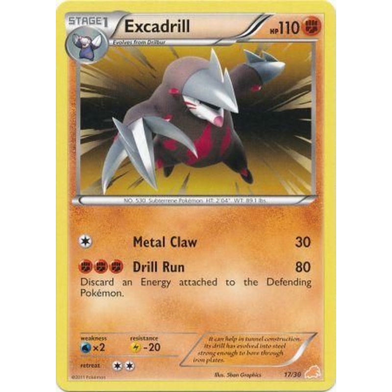 Excadrill (17/30) [Black & White: Trainer Kit - Excadrill]