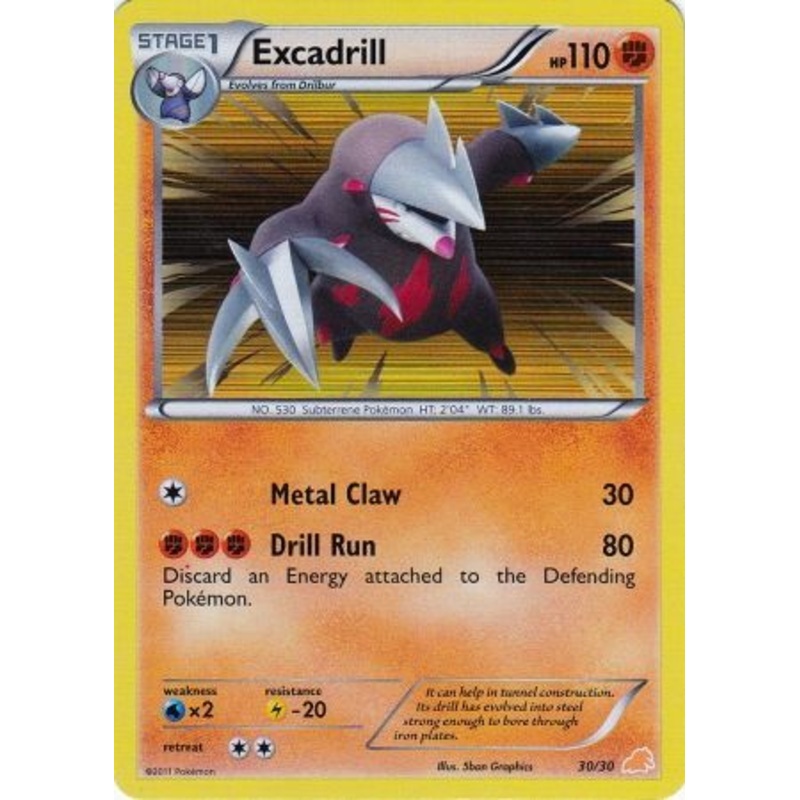 Excadrill (30/30) [Black & White: Trainer Kit - Excadrill]