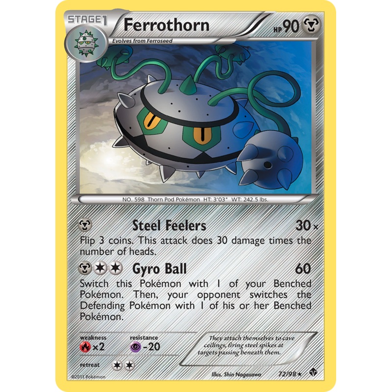 Ferrothorn (72/98) [Black & White: Emerging Powers]