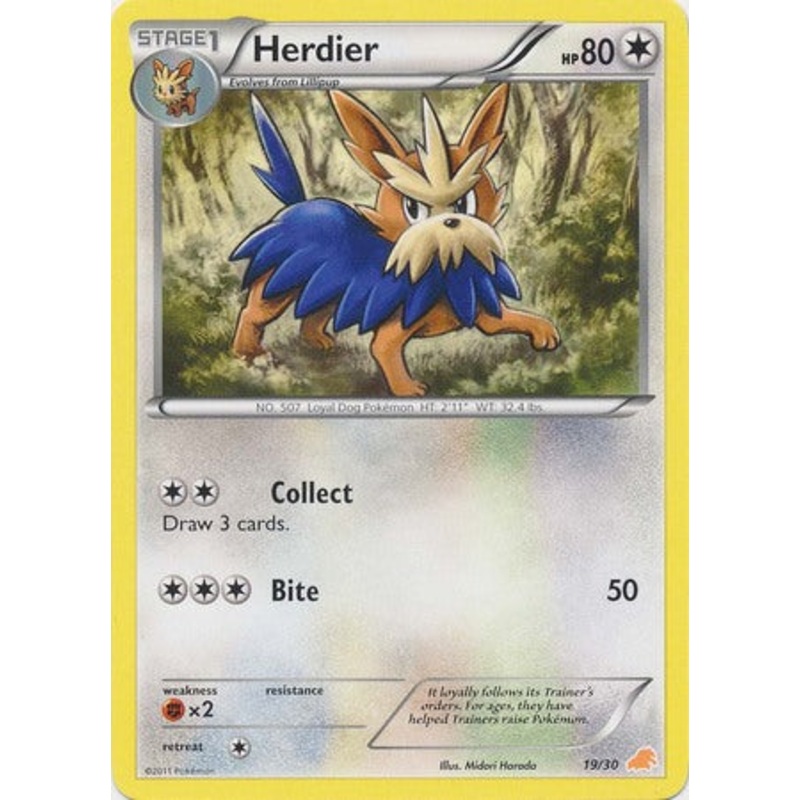 Herdier (19/30) [Black & White: Trainer Kit - Excadrill]